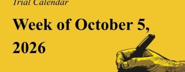 Week of Oct. 5, 2026 – Calendar of journalism and freedom of expression cases